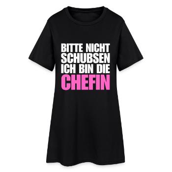 lustiger chefin spruch beste stolze chefin humor - Frauen T-Shirt-Kleid - Schwarz - Vorne