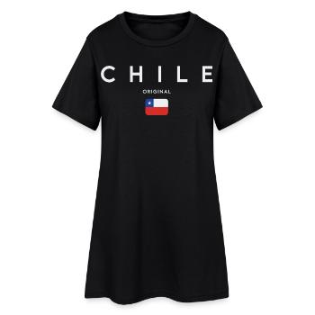 Drapeau du Chili, fierté chilienne - Robe T-shirt Femme - noir - Devant