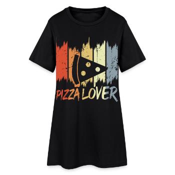 Vintage Pizza Lover - Women’s T-Shirt Dress - black - Front