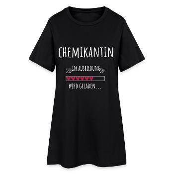 Chemikantin Ausbildung Beruf Geschenk - Frauen T-Shirt-Kleid - Schwarz - Vorne