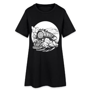 Train - Robe T-shirt Femme - noir - Devant