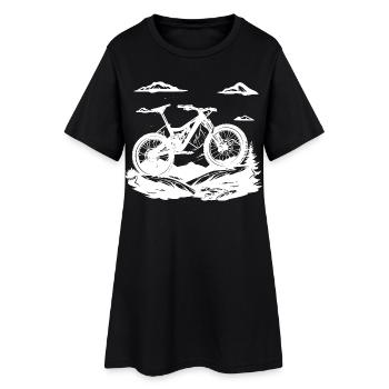 Amateurs de VTT - Robe T-shirt Femme - noir - Devant