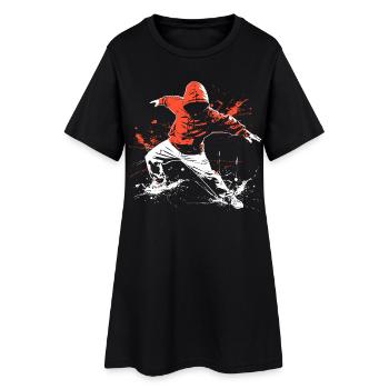 Breakdancer Street Art - Women’s T-Shirt Dress - black - Front