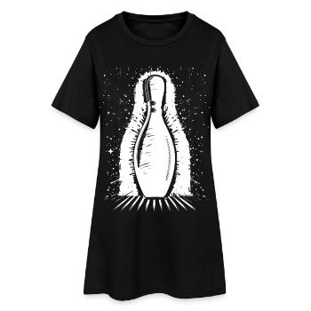 Quille de bowling - Robe T-shirt Femme - noir - Devant