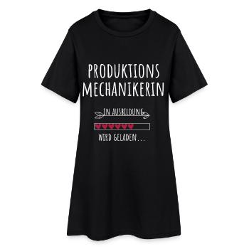 Produktionsmechanikerin Ausbildung Beruf Geschenk - Frauen T-Shirt-Kleid - Schwarz - Vorne