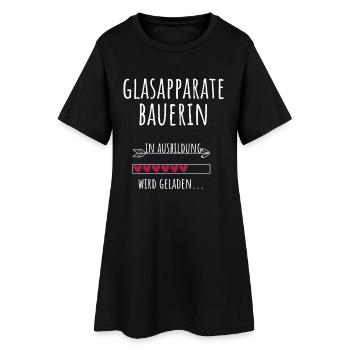 Glasapparatebauerin Ausbildung Beruf Geschenk - Frauen T-Shirt-Kleid - Schwarz - Vorne