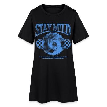Stay Mild – Chill Vibes Only - Women’s T-Shirt Dress - black - Front