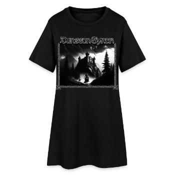 Synthé de donjon - Robe T-shirt Femme - noir - Devant