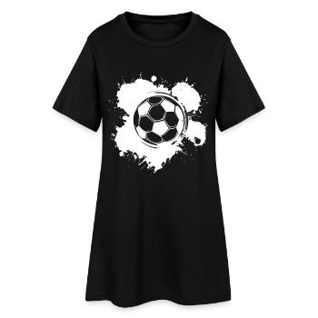 Football - Robe T-shirt Femme - noir - Devant