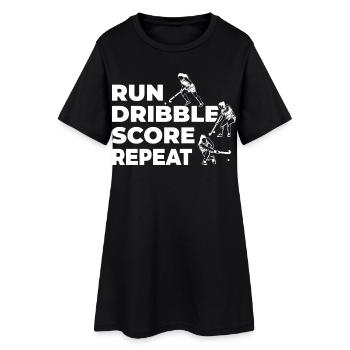 Field hockey players - Women’s T-Shirt Dress - black - Front
