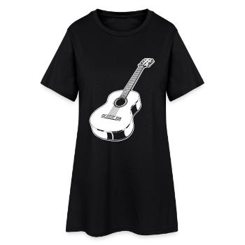 Guitare acoustique - Robe T-shirt Femme - noir - Devant