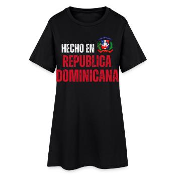 Fabriqué en République dominicaine - Robe T-shirt Femme - noir - Devant