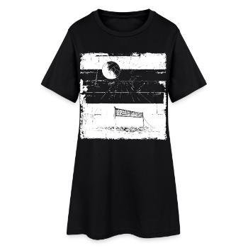 Croquis de volley-ball - Robe T-shirt Femme - noir - Devant