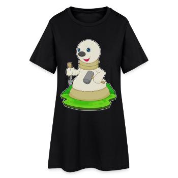 Chess piece pawn chess - Women’s T-Shirt Dress - black - Front