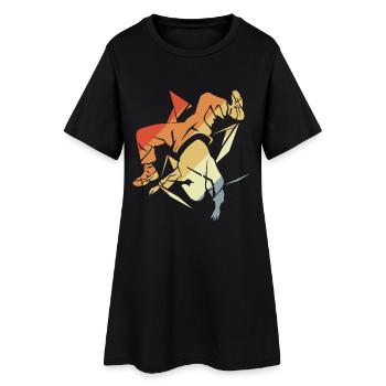 Vintage Breakdancer - Robe T-shirt Femme - noir - Devant