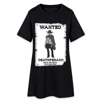 Cowboy squelette - Robe T-shirt Femme - noir - Devant