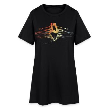 Rowing Team Vintage Look - Women’s T-Shirt Dress - black - Front