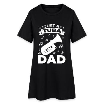 Père tuba - Robe T-shirt Femme - noir - Devant