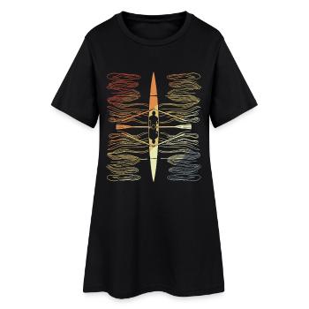Vintage Rowing - Women’s T-Shirt Dress - black - Front