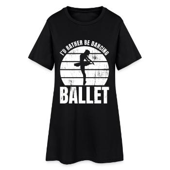 Je préfère danser le ballet - Robe T-shirt Femme - noir - Devant