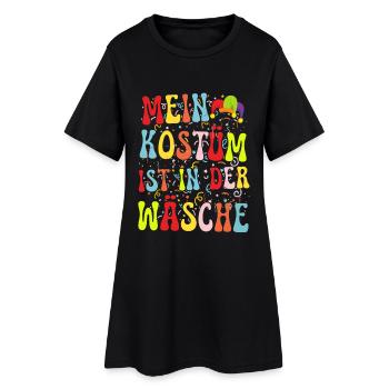 Mon costume est au lavage - Robe T-shirt Femme - noir - Devant