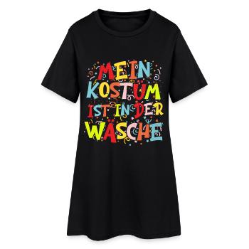 Mon costume est au lavage - Robe T-shirt Femme - noir - Devant