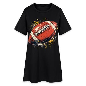 American Football Street Art - Women’s T-Shirt Dress - black - Front