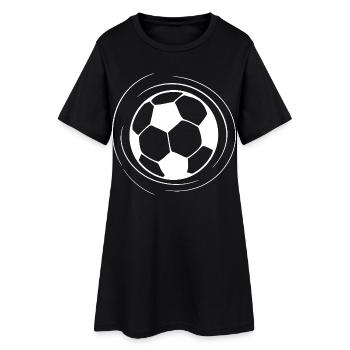 Croquis de football - Robe T-shirt Femme - noir - Devant