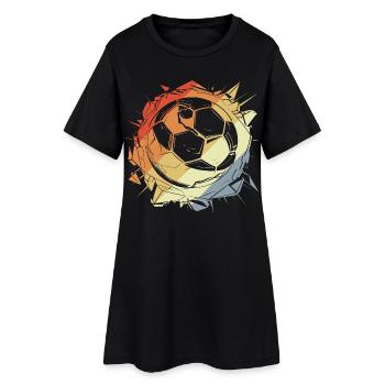 Vintage Football Graphic - Women’s T-Shirt Dress - black - Front