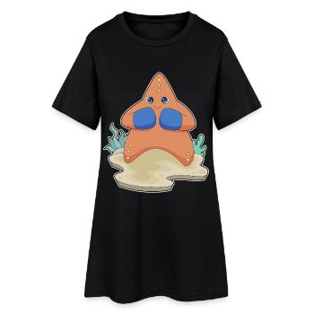 Starfish Boxer Gants de boxe Boxe - Robe T-shirt Femme - noir - Devant