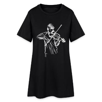 Dessin au trait Geiger - Robe T-shirt Femme - noir - Devant