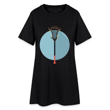 Graphique du bâton de crosse - Robe T-shirt Femme - noir - Devant