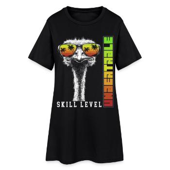 Lunettes de soleil d’autruche imbattables Cadeau d’oiseau - Robe T-shirt Femme - noir - Devant