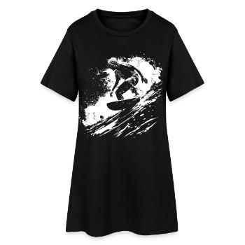 Surf - Robe T-shirt Femme - noir - Devant