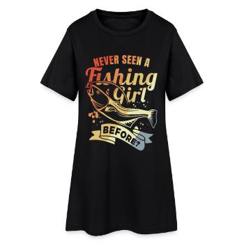 Fille ange - Robe T-shirt Femme - noir - Devant
