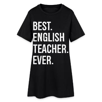 Meilleur professeur d’anglais de tous les temps - Robe T-shirt Femme - noir - Devant