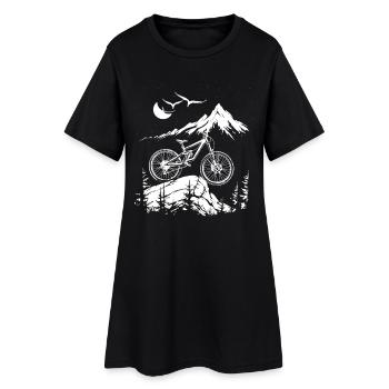 Amateurs de VTT - Robe T-shirt Femme - noir - Devant