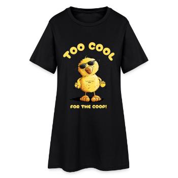 Cool chick with glasses I Easter - Women’s T-Shirt Dress - black - Front