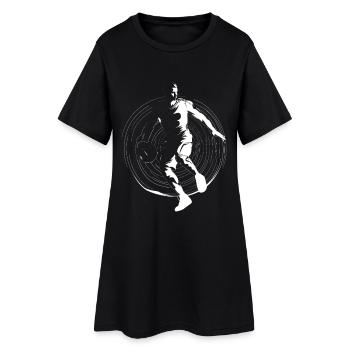 Croquis de basket-ball - Robe T-shirt Femme - noir - Devant