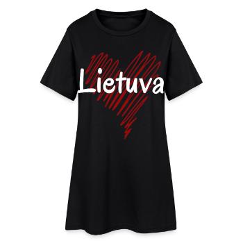 I love Lithuania, Lithuanian pride - Women’s T-Shirt Dress - black - Front