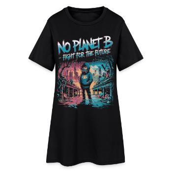 No Planet B – Fight for the Future - Women’s T-Shirt Dress - black - Front