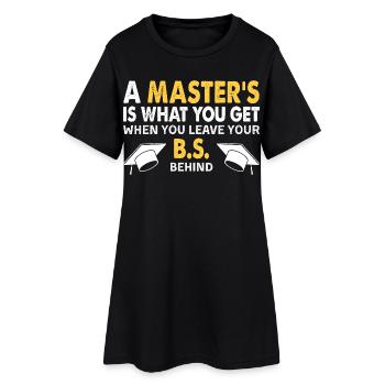 Lustiges Zitat zum Abschlussgeschenk zum Masterabschluss - Frauen T-Shirt-Kleid - Schwarz - Vorne