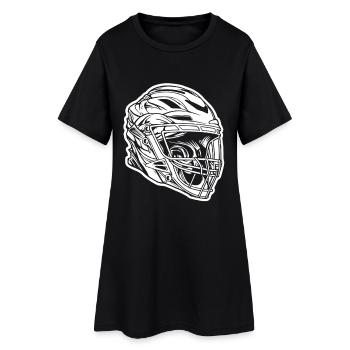 Croquis du casque de crosse - Robe T-shirt Femme - noir - Devant