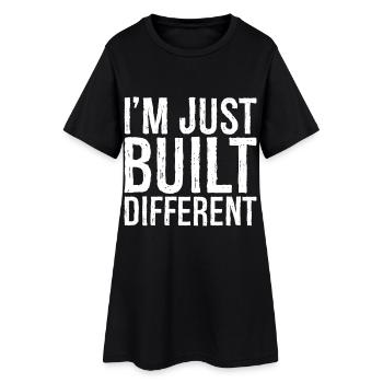 Je suis juste construit différemment - Robe T-shirt Femme - noir - Devant