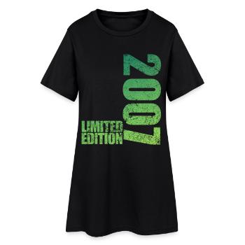 Édition Limitée 2007 18ème Cadeau d’Anniversaire - Robe T-shirt Femme - noir - Devant