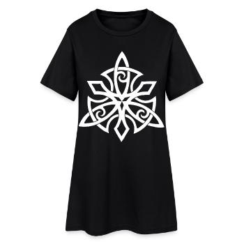 White Viking Wings - Women’s T-Shirt Dress - black - Front