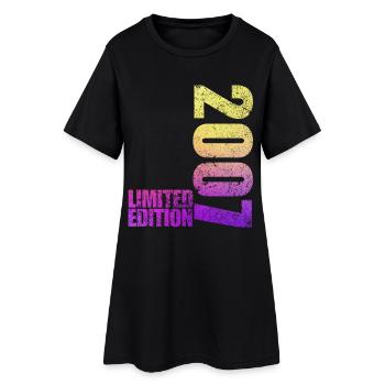 Édition Limitée 2007 18ème Cadeau d’Anniversaire - Robe T-shirt Femme - noir - Devant