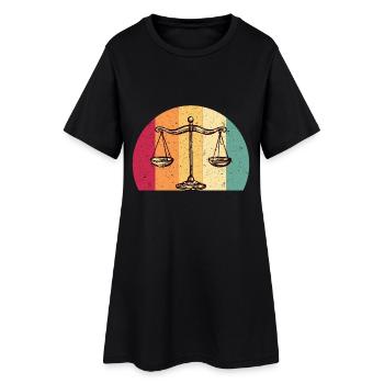 Avocat Avocat Jura Balance de Justice Vintage - Robe T-shirt Femme - noir - Devant