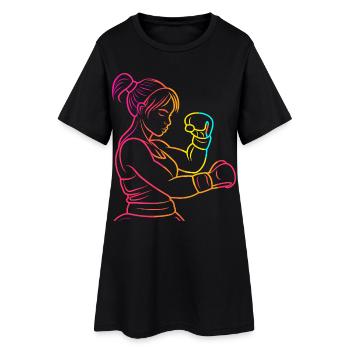 Kickboxer des années 90 - Robe T-shirt Femme - noir - Devant