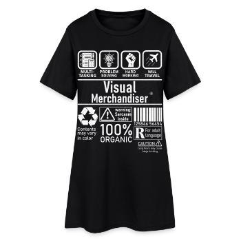 Visual Merchandiser résolution de problèmes multitâches - Robe T-shirt Femme - noir - Devant